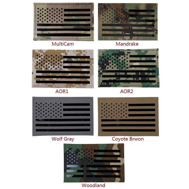 Embroidered American Flag Patch  American Flag Military Patches