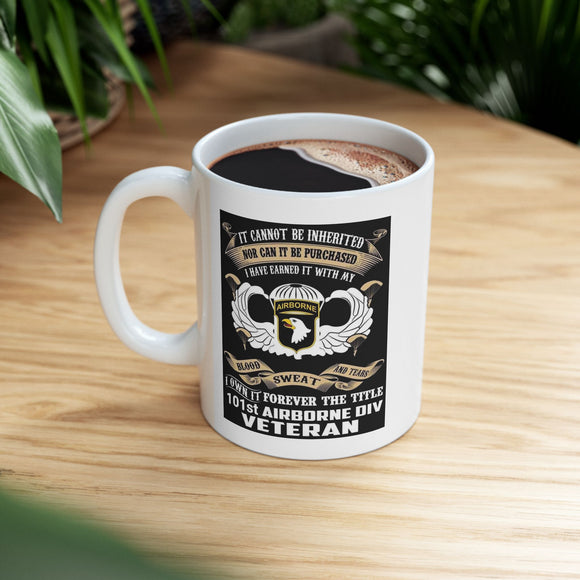 101st Airborne Veteran Ceramic Mug, (11oz, 15oz)