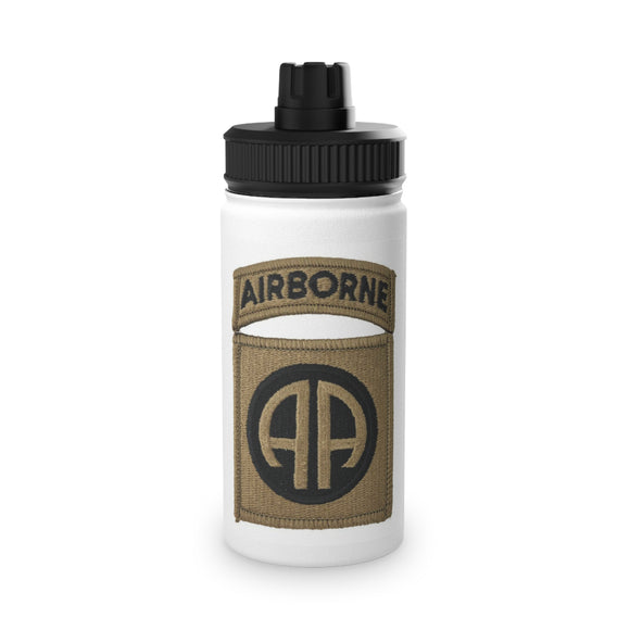 82nd AIRBORNE Stainless Steel Water Bottle, Sports Lid