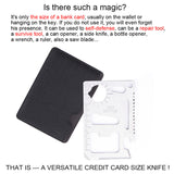 11 in 1 Multifunction Survival Credit Card Knife