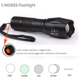 LED Tactical Flashlight 8000Lumens or 6000Lumens CREE XM 5 mode waterproof flashlight