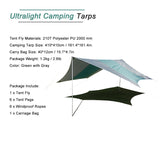 Ultralight Waterproof Hammock Rain Fly or Tarp